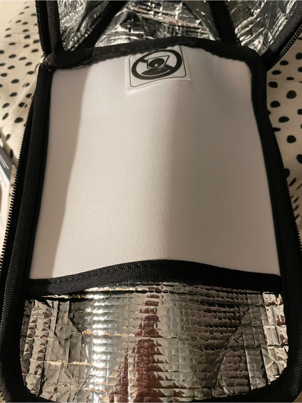 Jones Logistics Gray & Black Insulated Cooler Bag